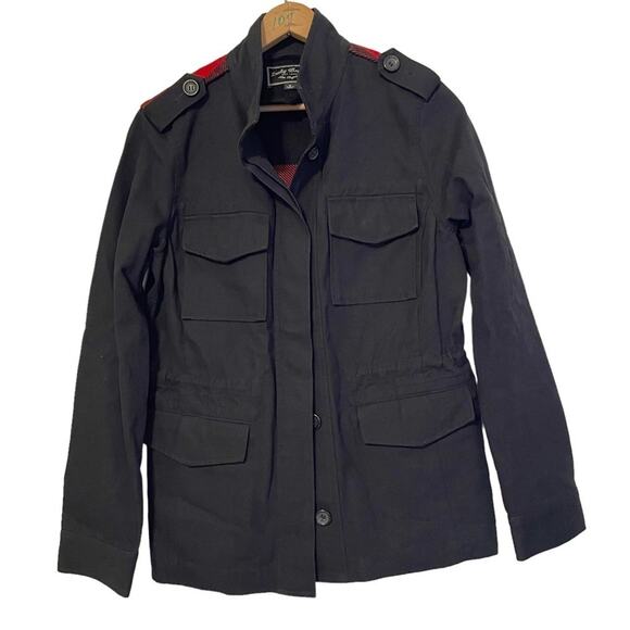 Lucky‎ Brand Shacket Black Red Small NWOT - Picture 1 of 6